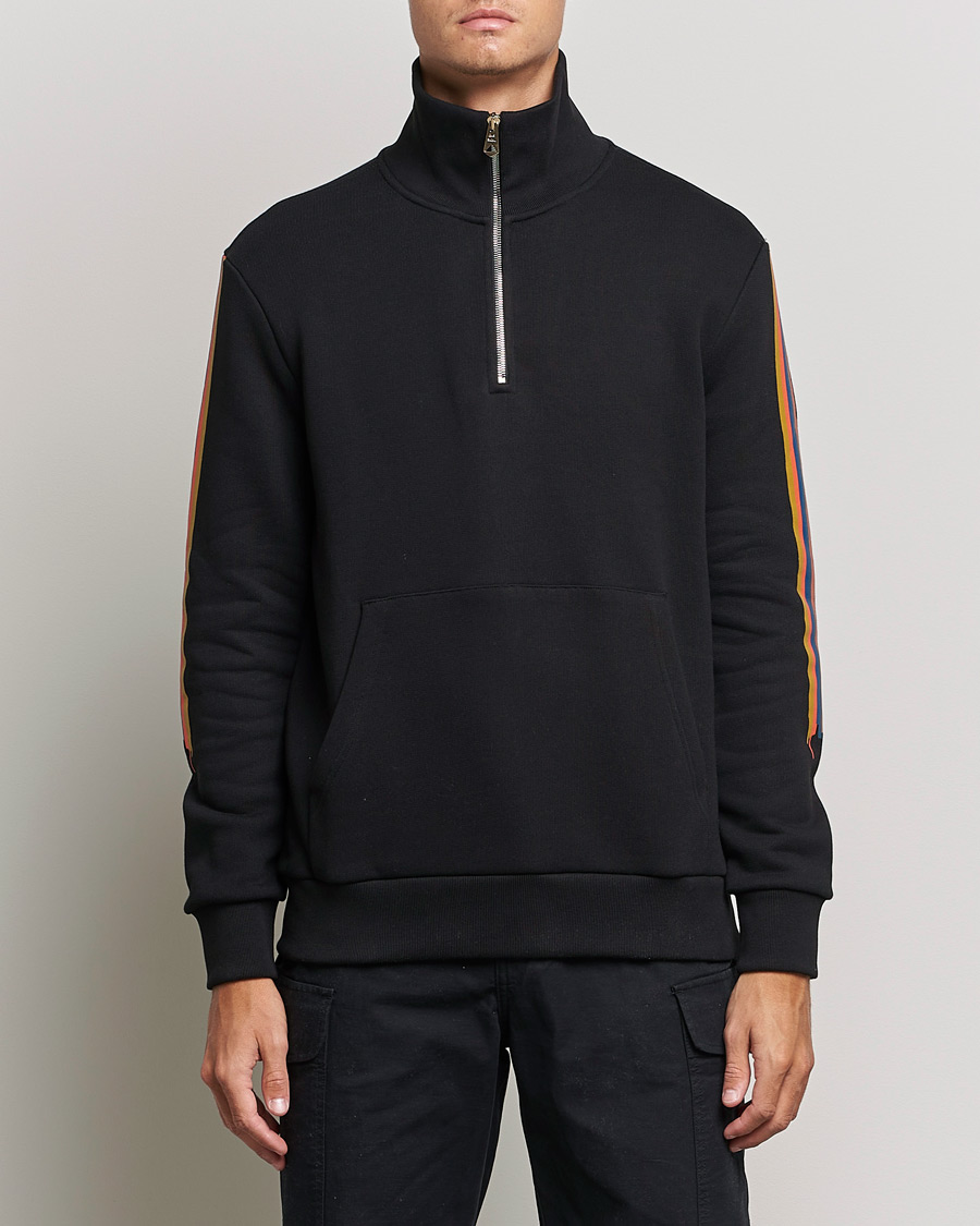 Herr | Tröjor | Paul Smith | Half Zip Sweatshirt Black