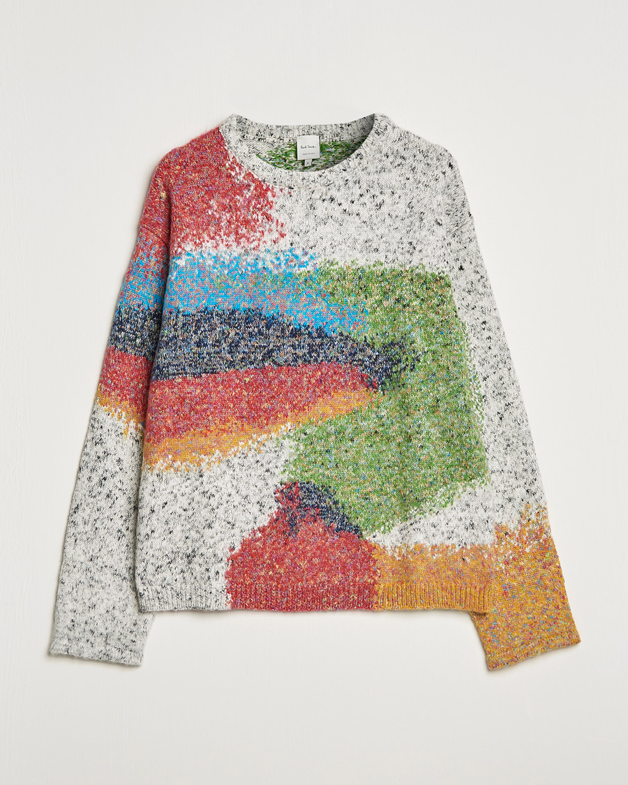 Herr | Tröjor | Paul Smith | Cotton Alpaca Knitted Sweater Beige