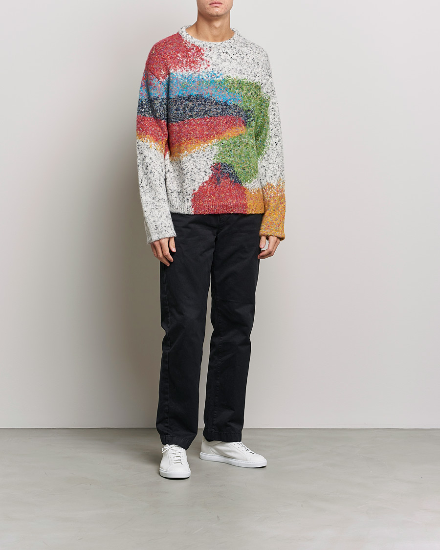 Herr | Tröjor | Paul Smith | Cotton Alpaca Knitted Sweater Beige