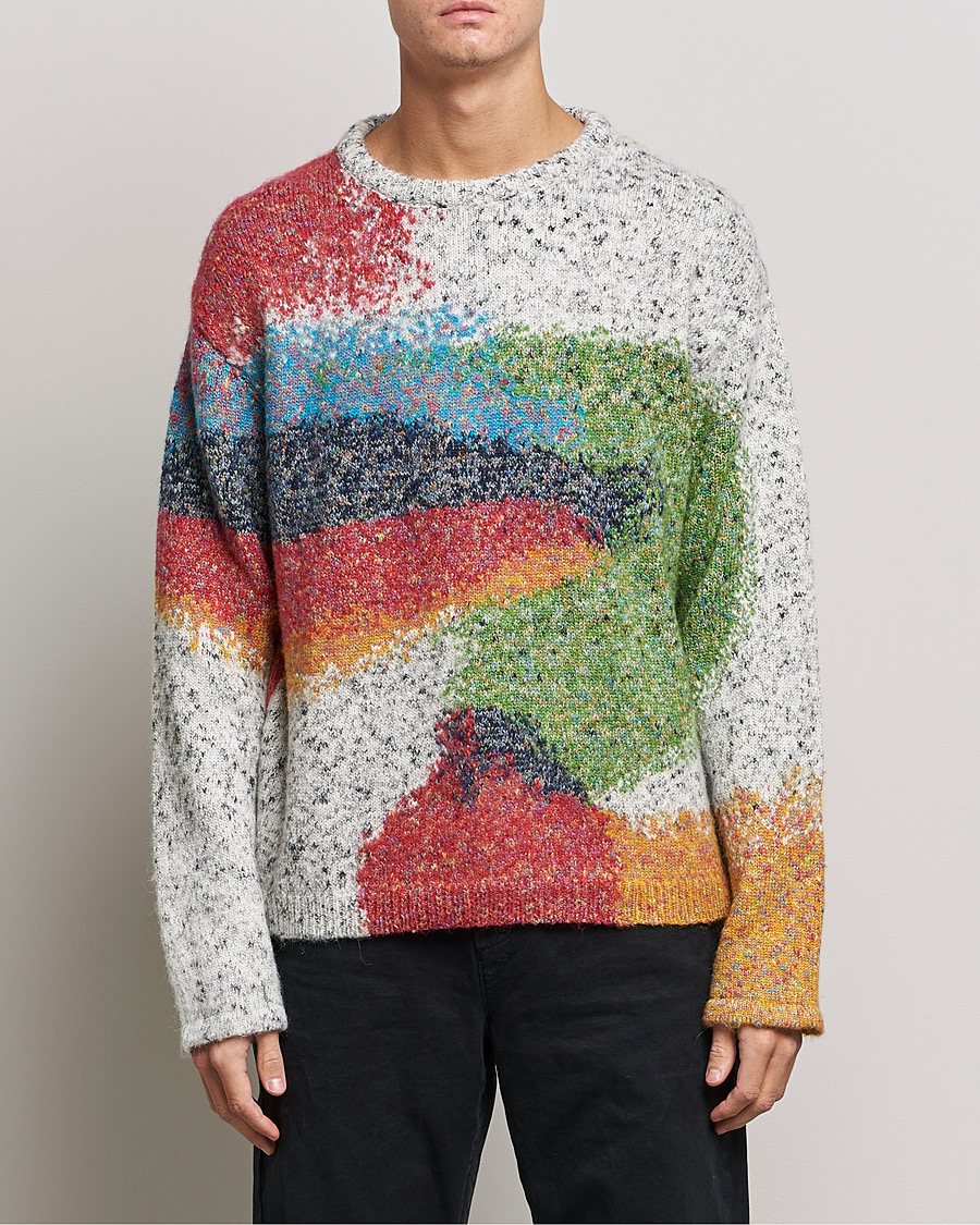 Herr | Tröjor | Paul Smith | Cotton Alpaca Knitted Sweater Beige