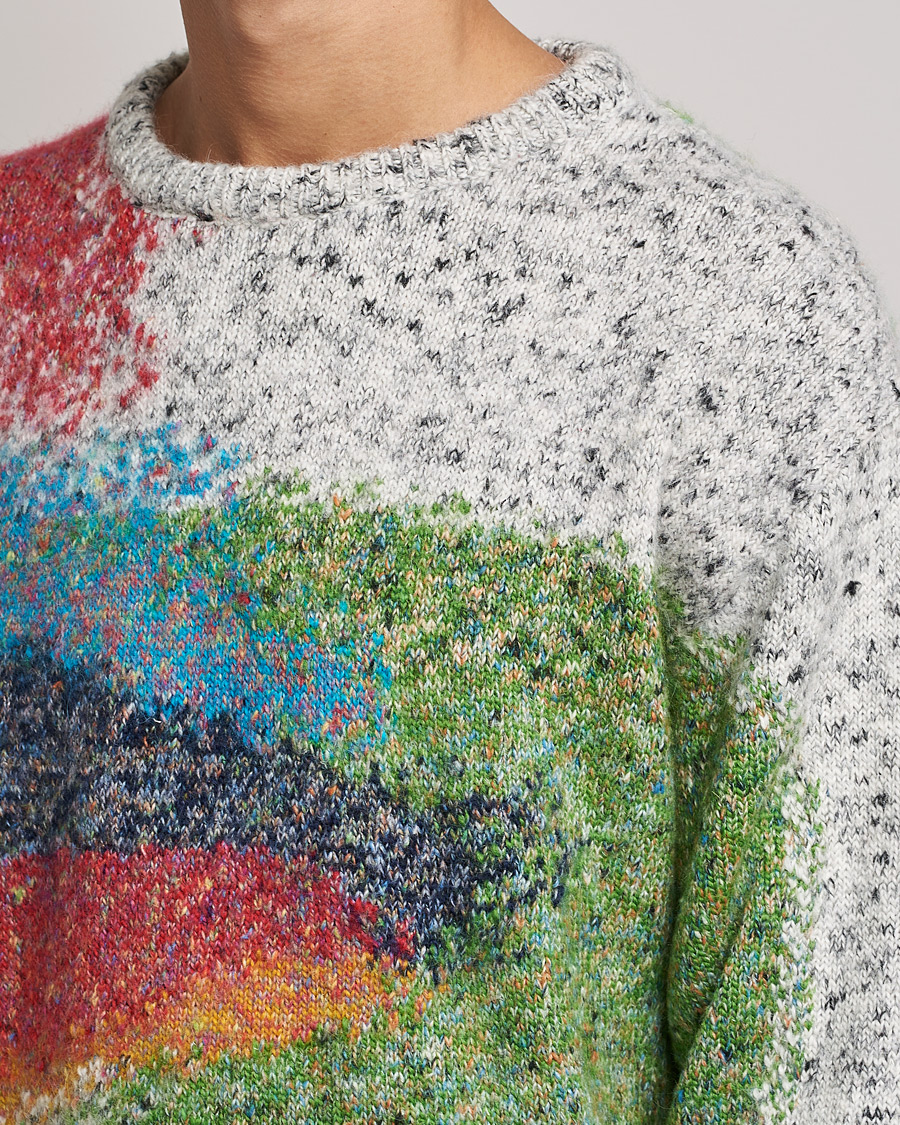 Herr | Tröjor | Paul Smith | Cotton Alpaca Knitted Sweater Beige