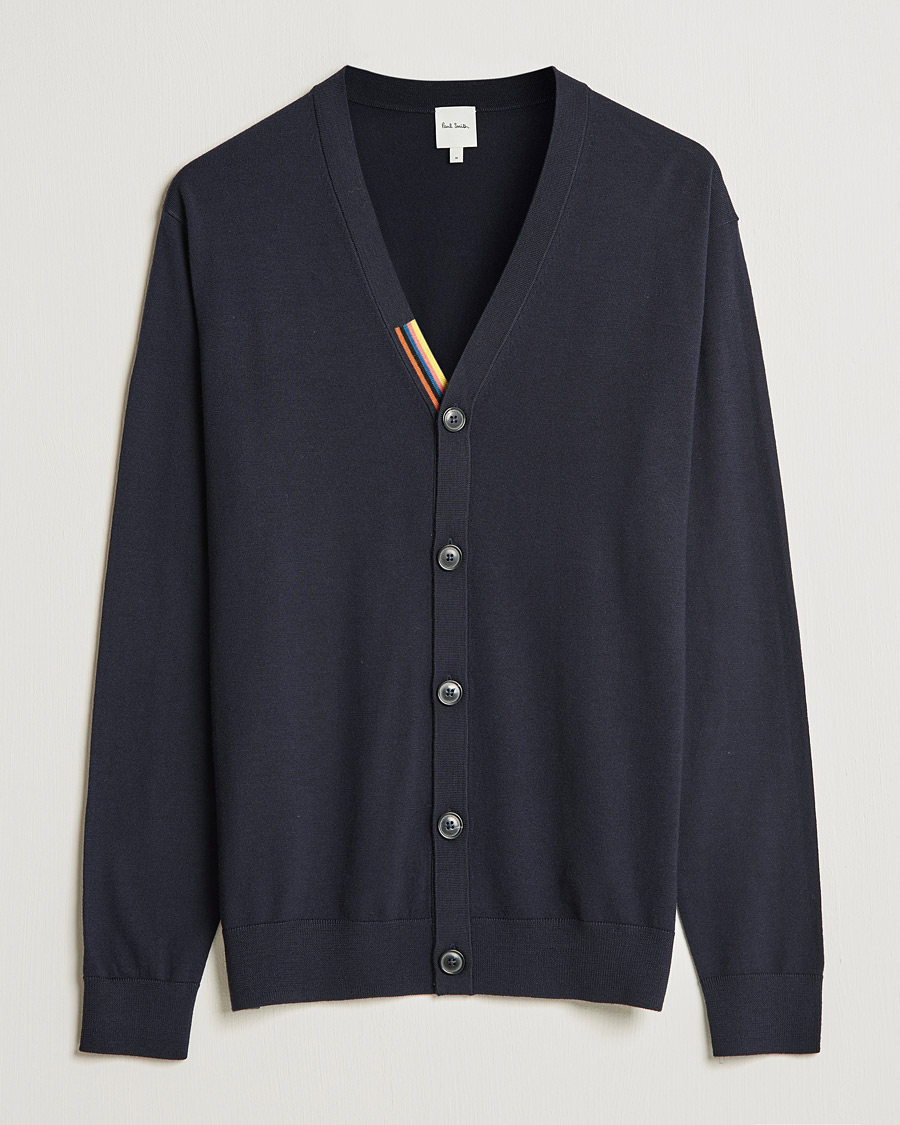 Herr | Tröjor | Paul Smith | Knitted Cardigan Navy