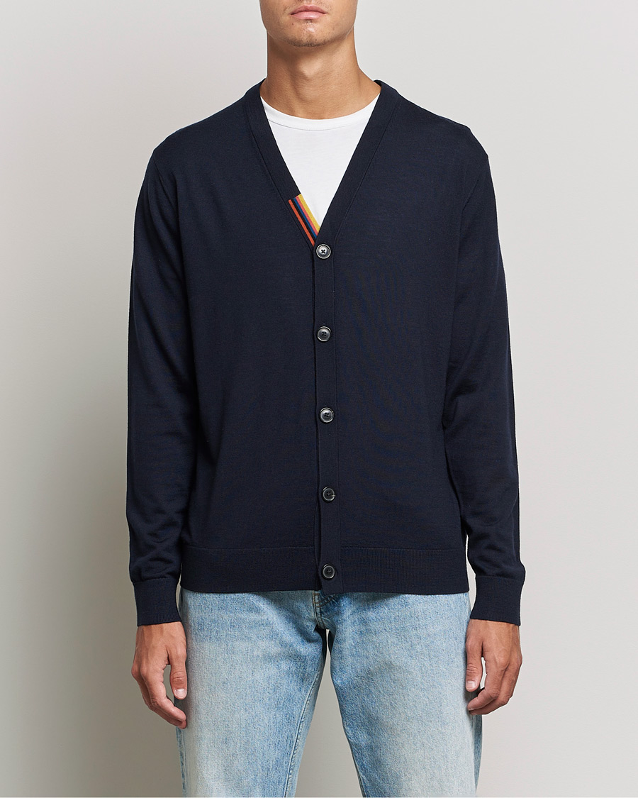 Herr | Tröjor | Paul Smith | Knitted Cardigan Navy