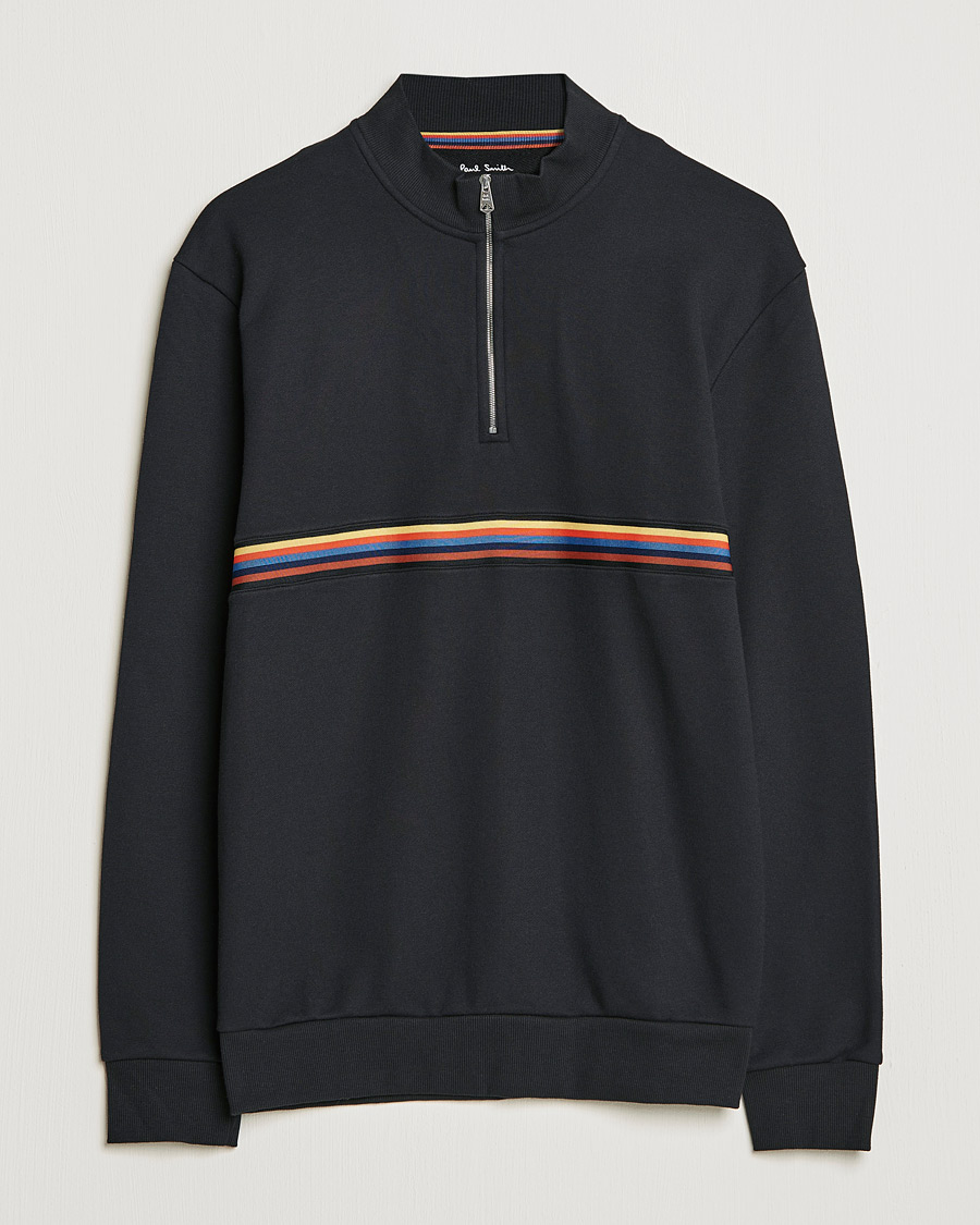 Herr | Tröjor | Paul Smith | Half Zip Sweatshirt Black