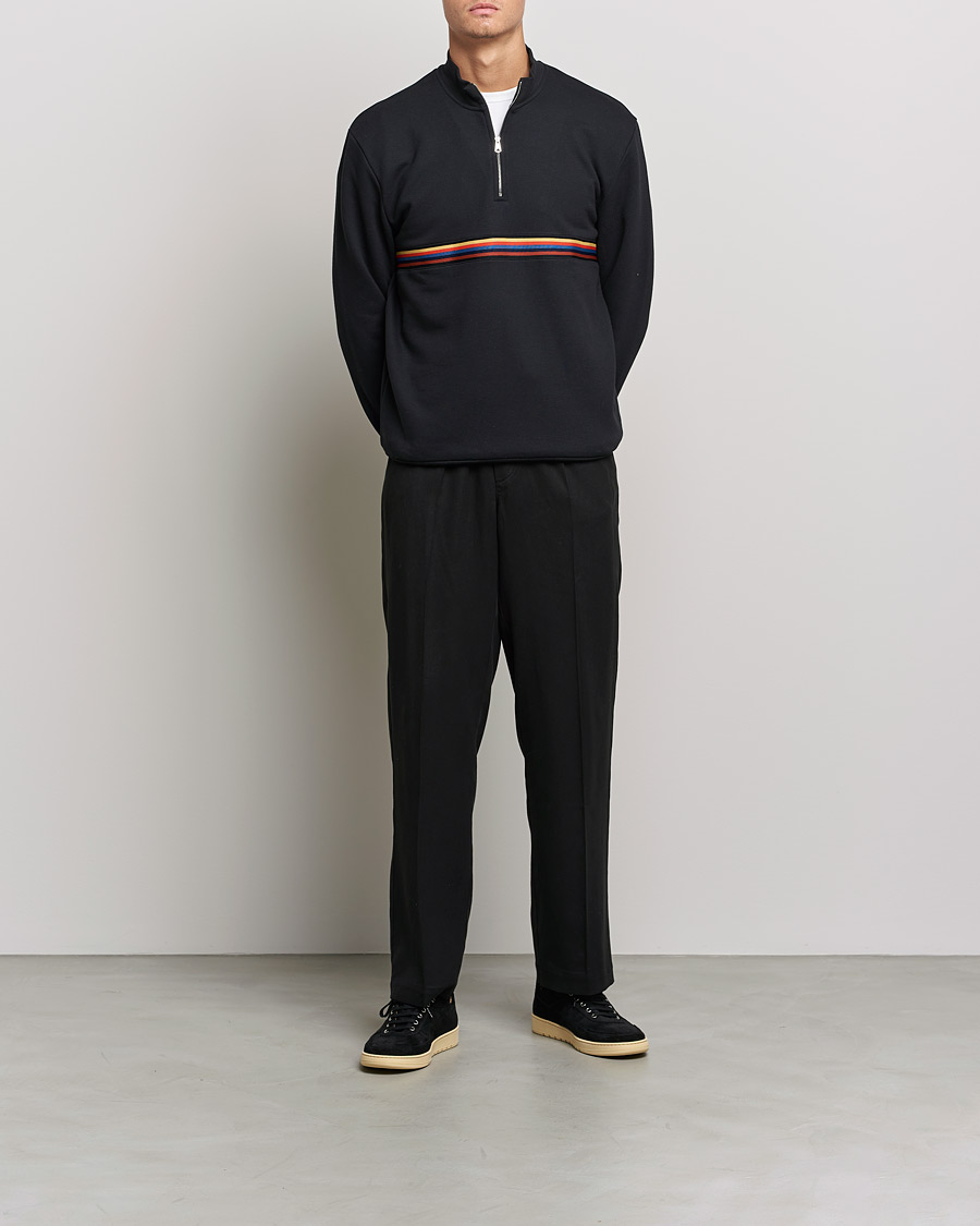 Herr | Tröjor | Paul Smith | Half Zip Sweatshirt Black