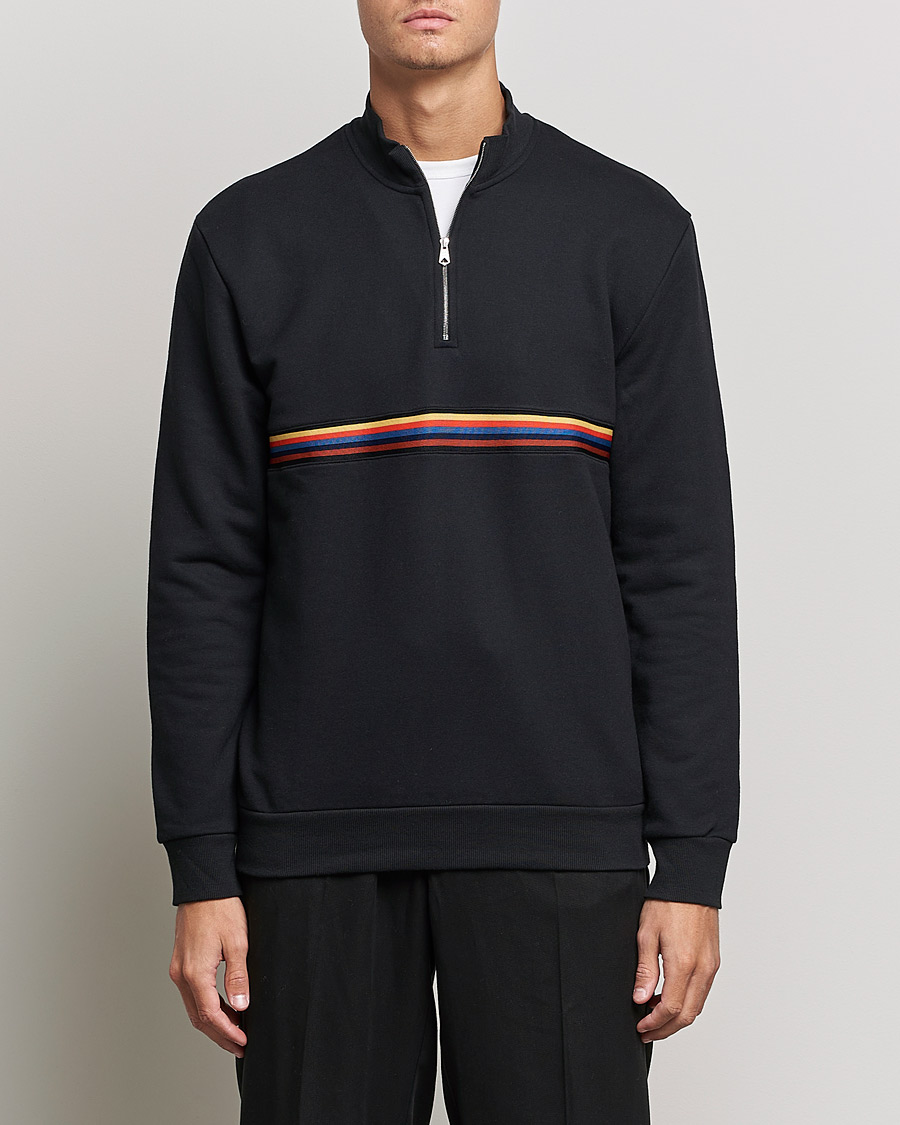 Herr | Tröjor | Paul Smith | Half Zip Sweatshirt Black