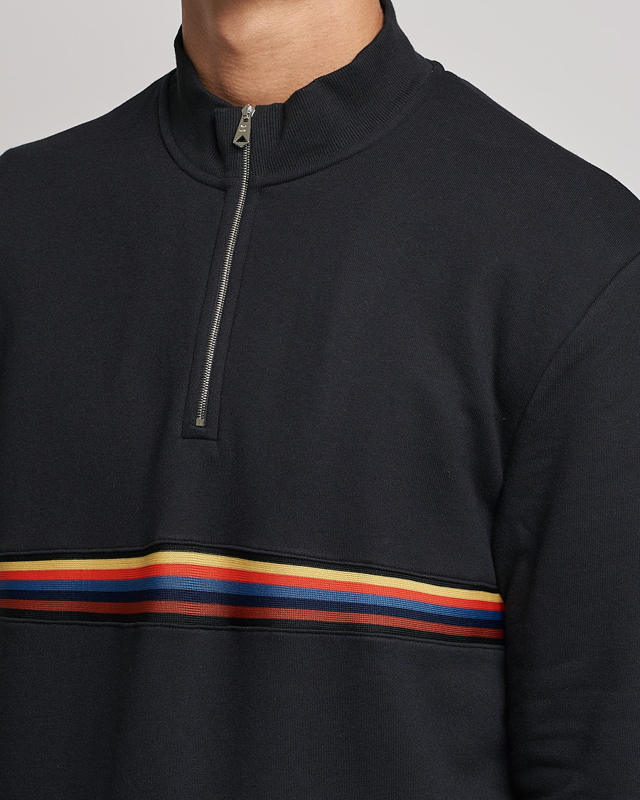 Herr | Tröjor | Paul Smith | Half Zip Sweatshirt Black