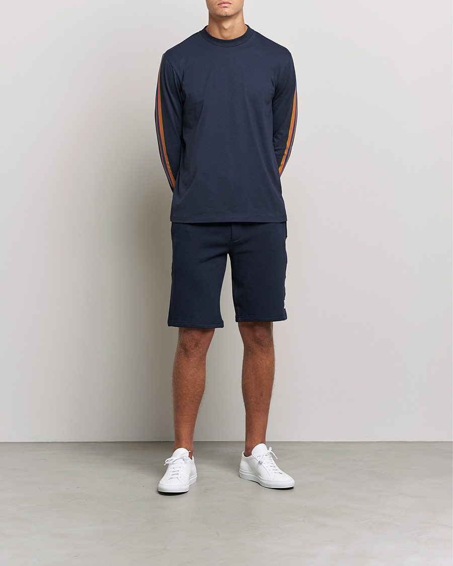 Herr | Shorts | Paul Smith | Birght Stripe Sweat Shorts Navy