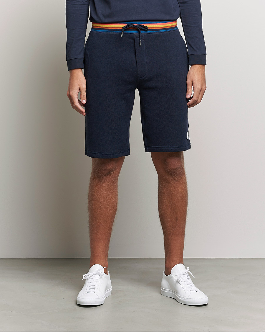 Herr | Shorts | Paul Smith | Birght Stripe Sweat Shorts Navy