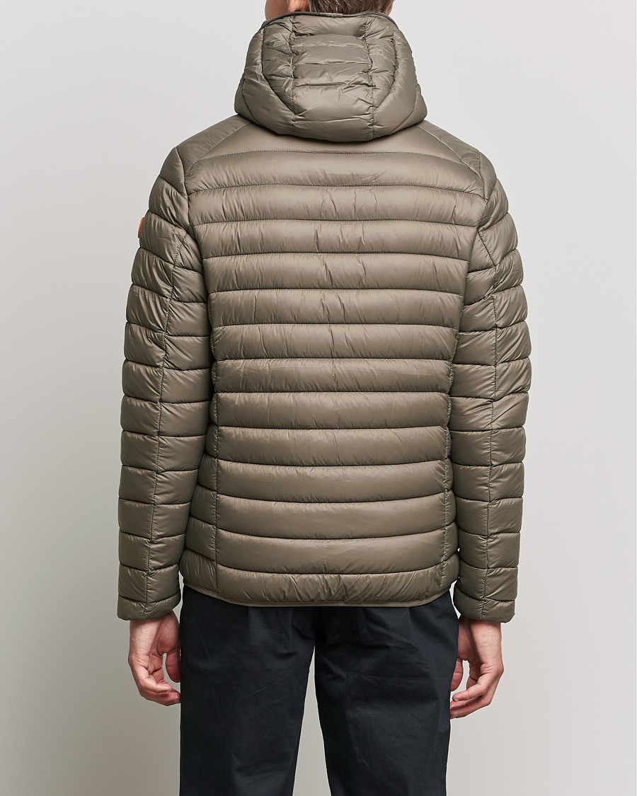 Herr | Jackor | Save The Duck | Donald Lightweight Padded Hooded Jacket Mud Grey