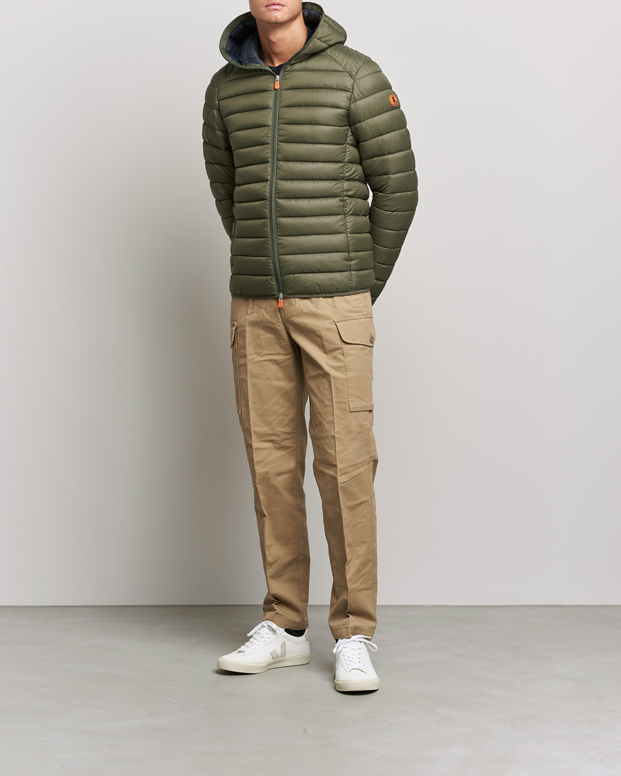 Herr | Jackor | Save The Duck | Donald Lightweight Padded Hooded Jacket Laurel Green