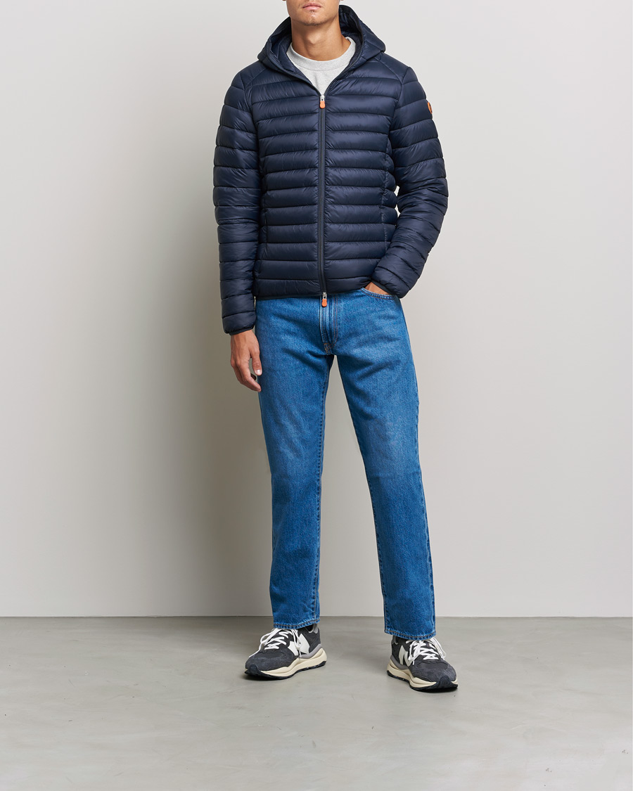 Herr | Jackor | Save The Duck | Donald Lightweight Padded Hooded Jacket Blue Black