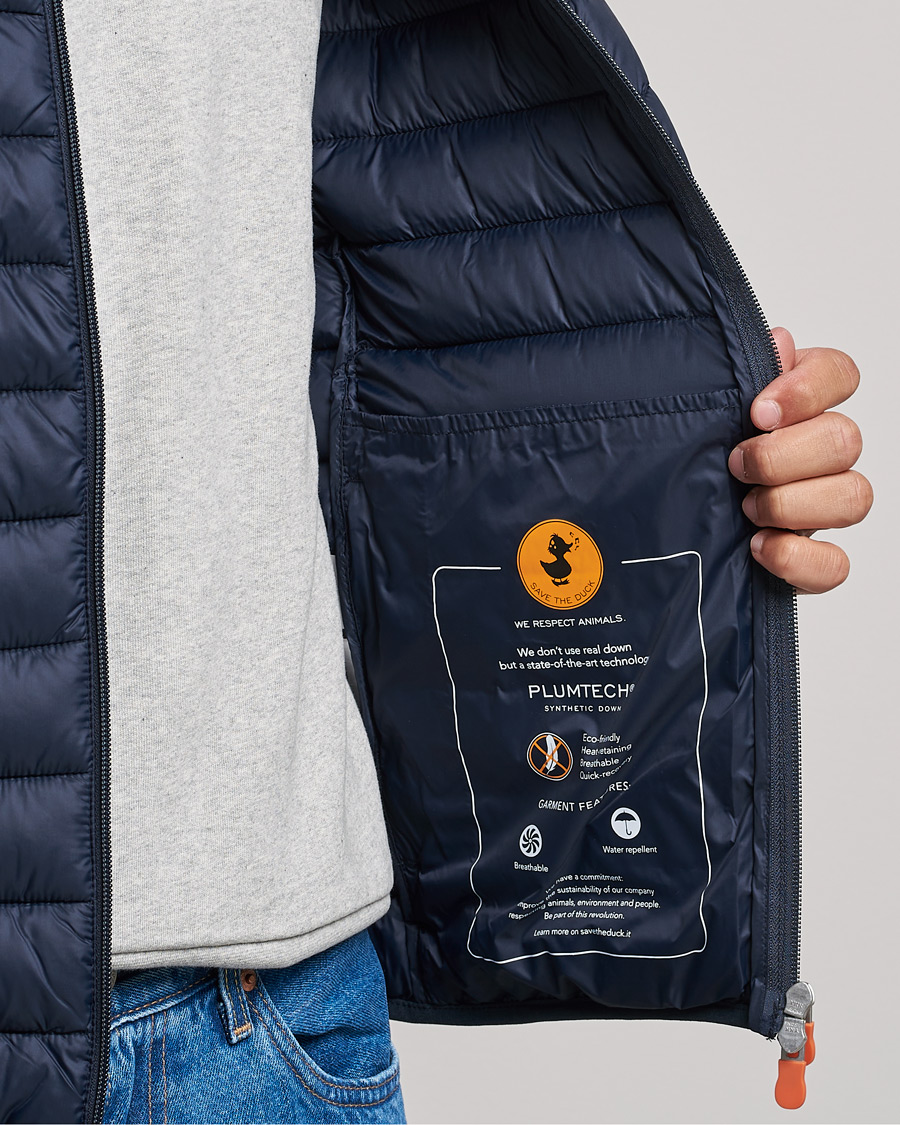 Herr | Jackor | Save The Duck | Donald Lightweight Padded Hooded Jacket Blue Black