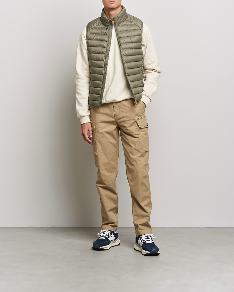 Herr | Jackor | Save The Duck | Adam Lightweight Padded Vest Mud Grey
