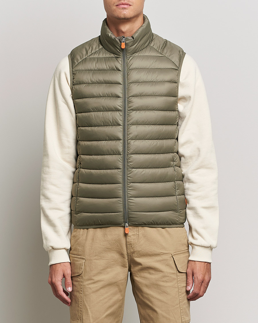 Herr | Jackor | Save The Duck | Adam Lightweight Padded Vest Mud Grey