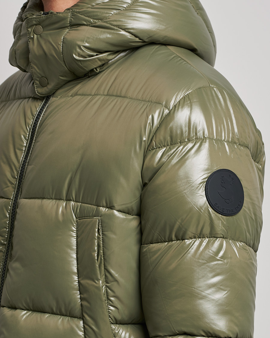 Herr | Jackor | Save The Duck | Christian Long Padded Puffer Jacket Laurel Green