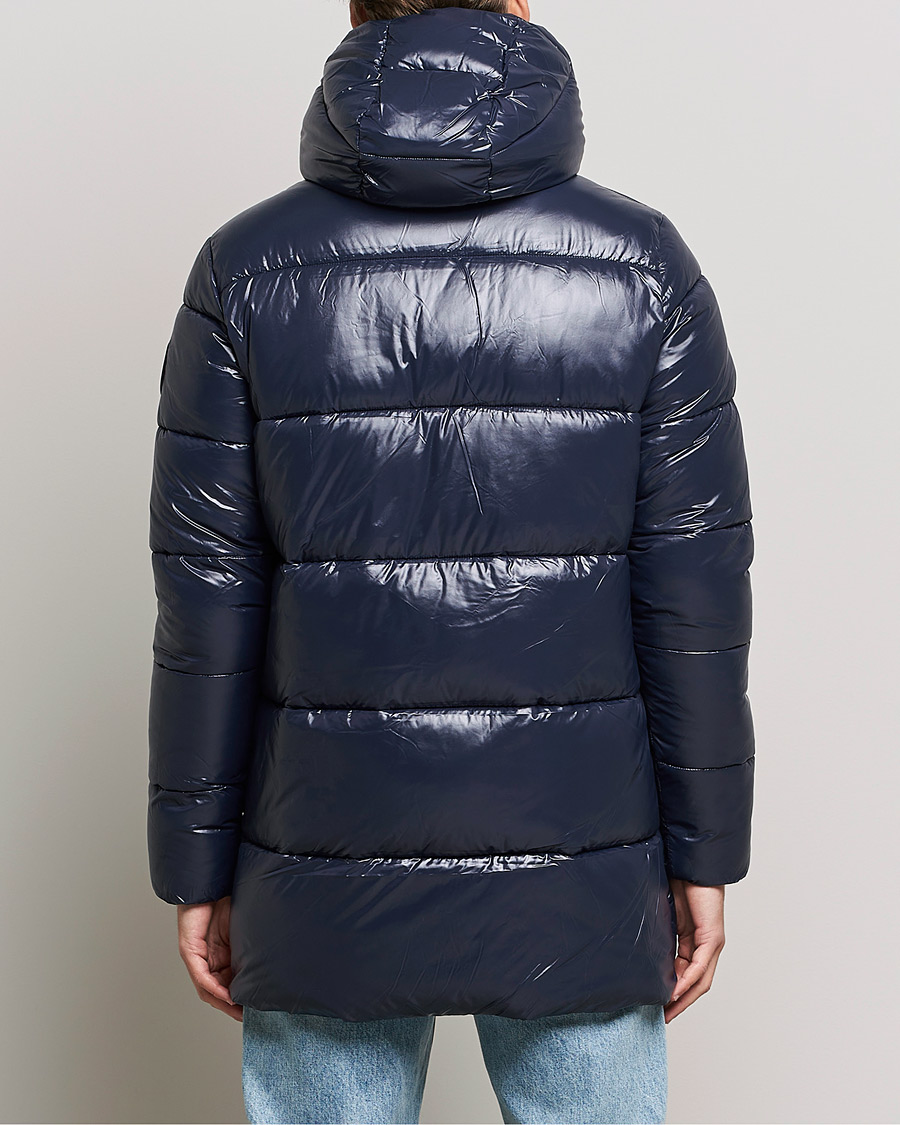 Herr | Jackor | Save The Duck | Christian Long Padded Puffer Jacket Blue Black