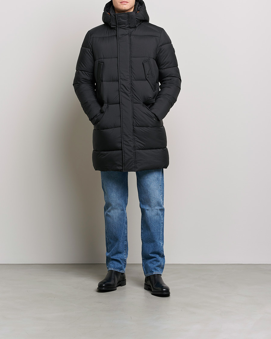 Herr | Jackor | Save The Duck | Jeremy Crinkle Nylon Parka Black