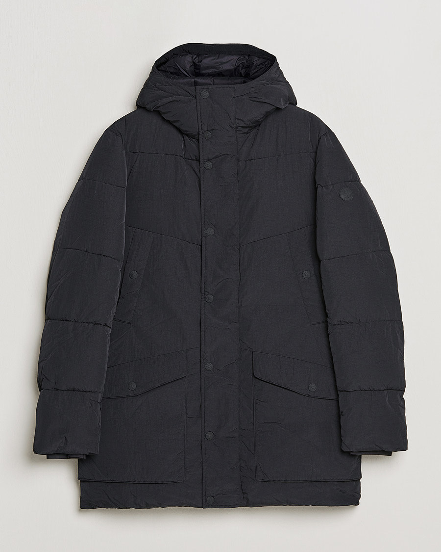Herr | Jackor | Save The Duck | Elvis Crinkle Nylon Parka Black