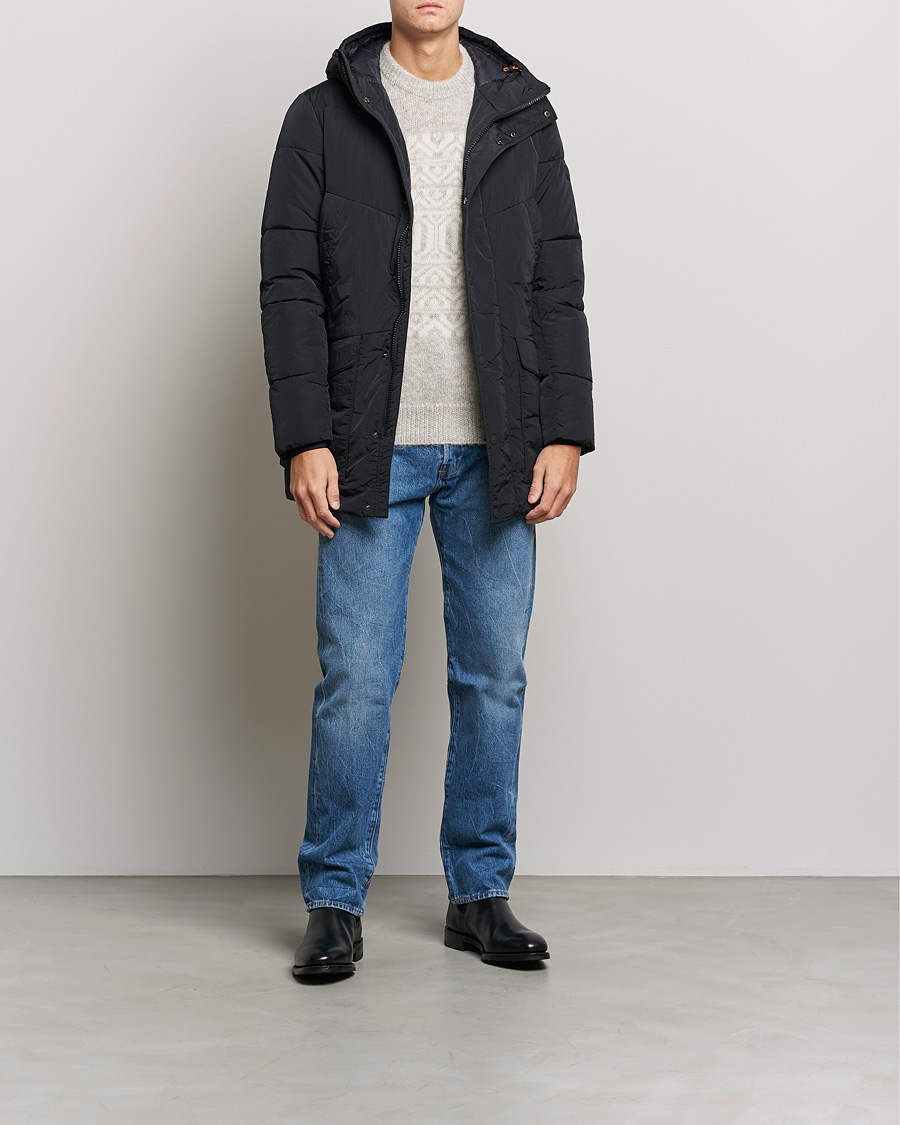 Herr | Jackor | Save The Duck | Elvis Crinkle Nylon Parka Black