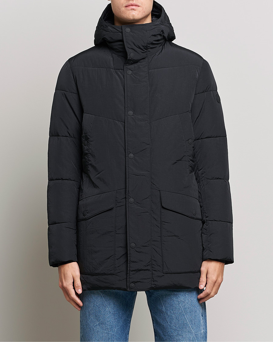 Herr | Jackor | Save The Duck | Elvis Crinkle Nylon Parka Black