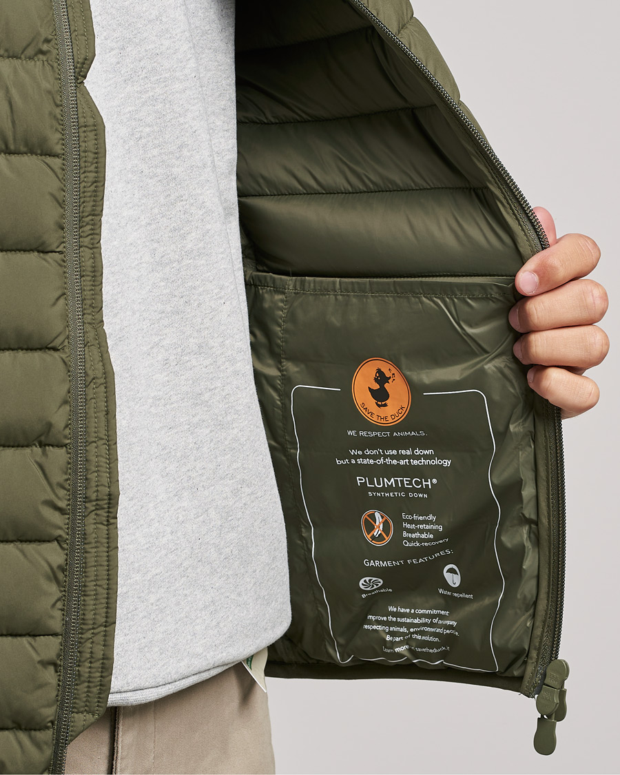 Herr | Västar | Save The Duck | Liam Matt Lightweight Vest Laurel Green