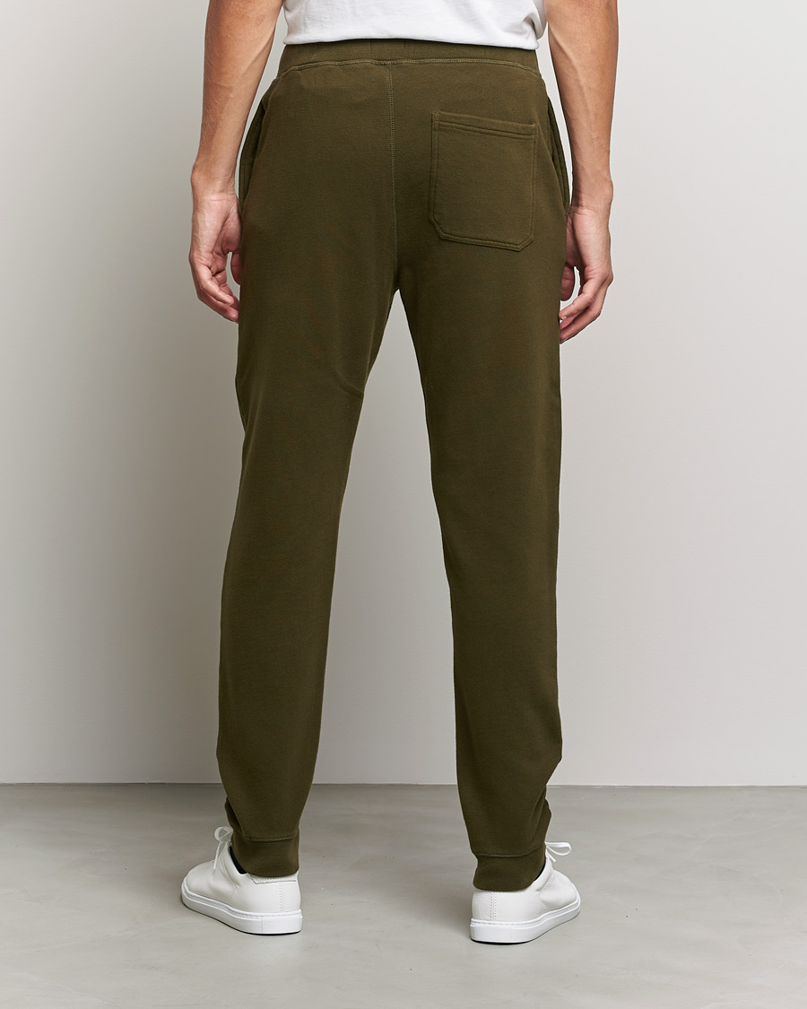 Herr | Byxor | Sunspel | Cotton Loopback Track Pants Dark Moss