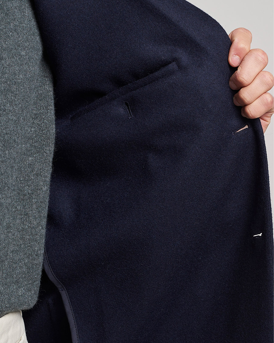 Herr | Kavajer | Sunspel | Boiled Wool Jersey Blazer Navy