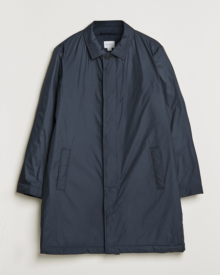Herr | Jackor | Sunspel | Recycled Polyester Padded Coat Navy