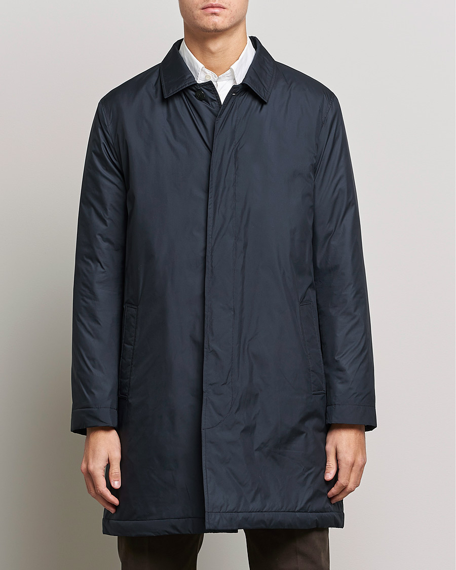 Herr | Jackor | Sunspel | Recycled Polyester Padded Coat Navy