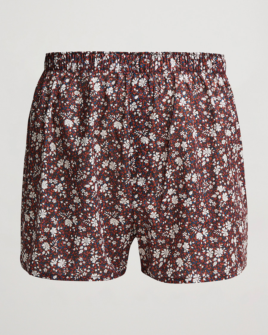 Herr | Underkläder | Sunspel | Liberty Printed Cotton Boxer Shorts Red
