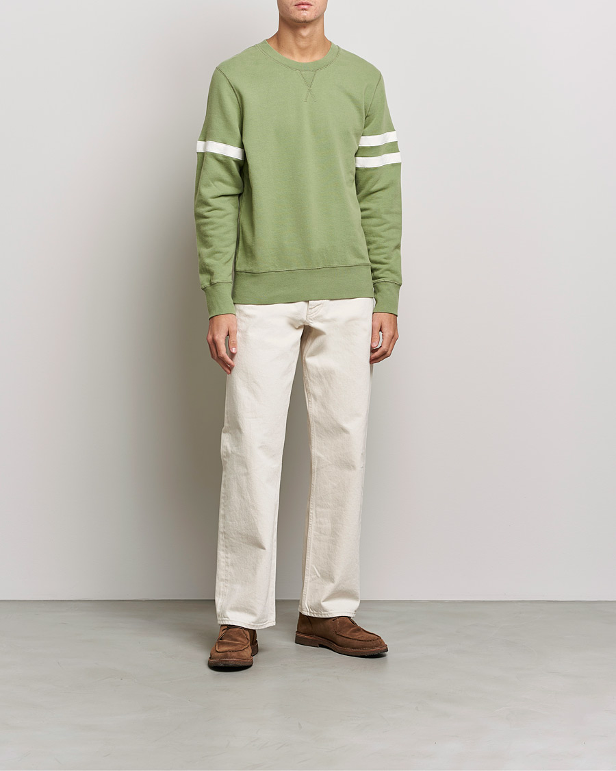 Herr | Tröjor | Sunspel | Paul Weller Loopback Sweatshirt Dark Sage