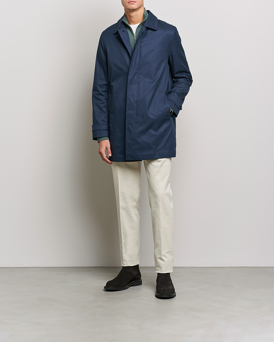 Herr | Jackor | Sunspel | Paul Weller Technical Cotton Mac Night Sky