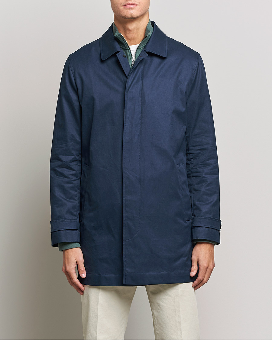Herr | Jackor | Sunspel | Paul Weller Technical Cotton Mac Night Sky