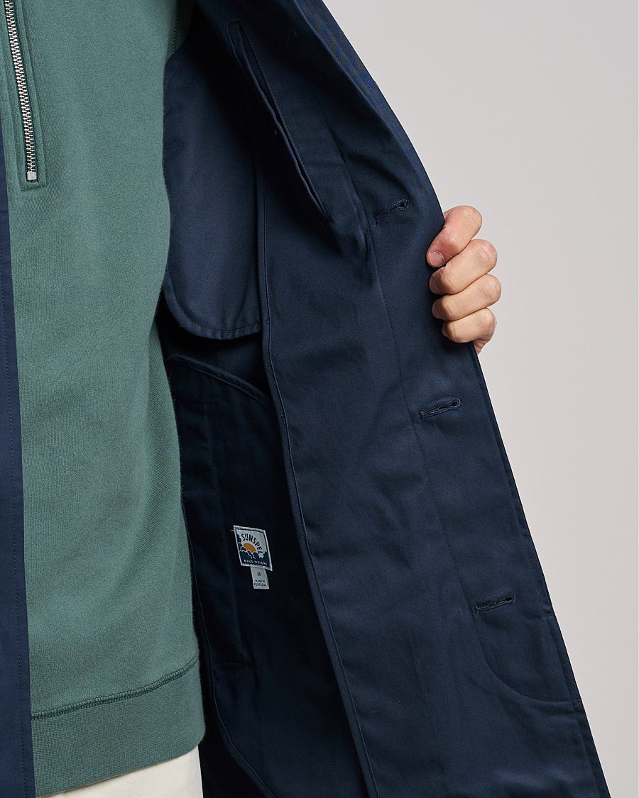 Herr | Jackor | Sunspel | Paul Weller Technical Cotton Mac Night Sky