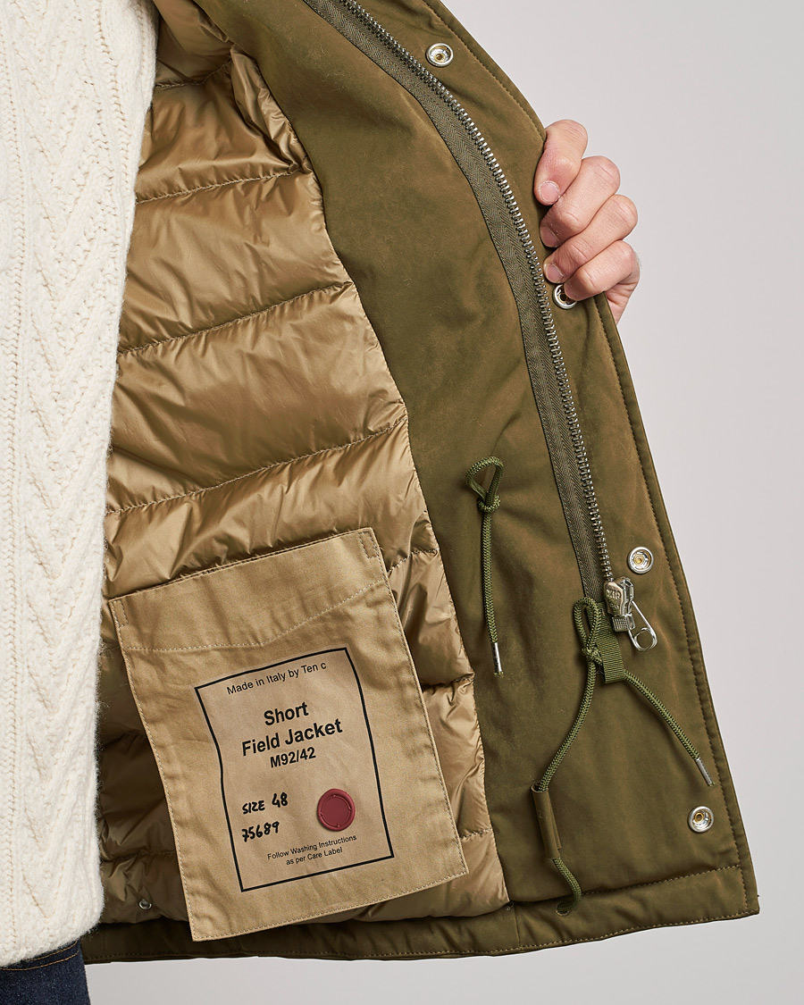 Herr | Jackor | Ten c | Padded OJJ Short Field Jacket Olive