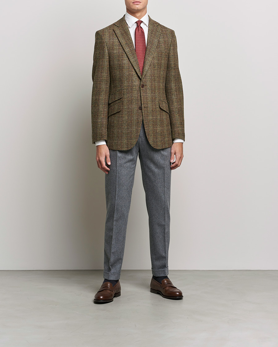 Herr | Kavajer | Walker Slater | Edward Wool Donegal Blazer Green