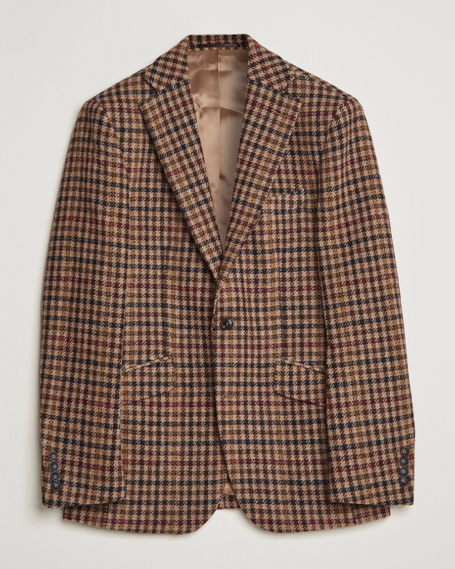 Herr | Kavajer | Walker Slater | Edward Harris Checked Tweed Blazer Beige