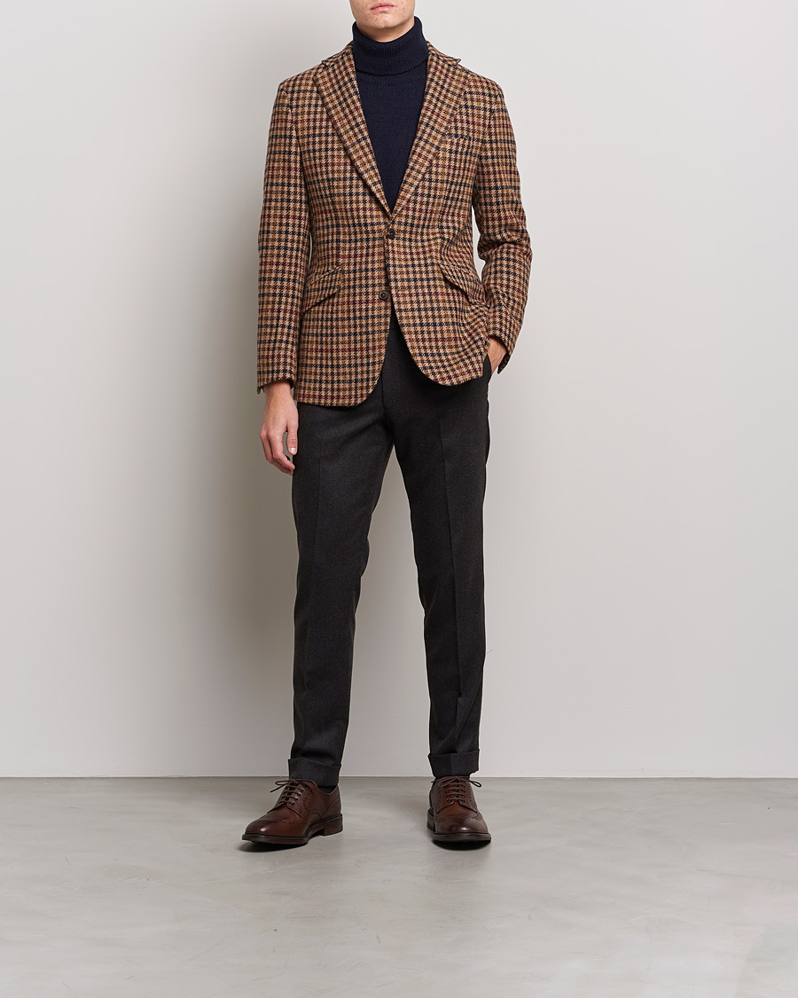 Herr | Kavajer | Walker Slater | Edward Harris Checked Tweed Blazer Beige