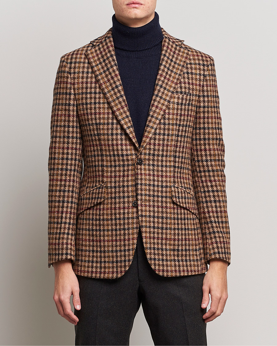 Herr | Kavajer | Walker Slater | Edward Harris Checked Tweed Blazer Beige