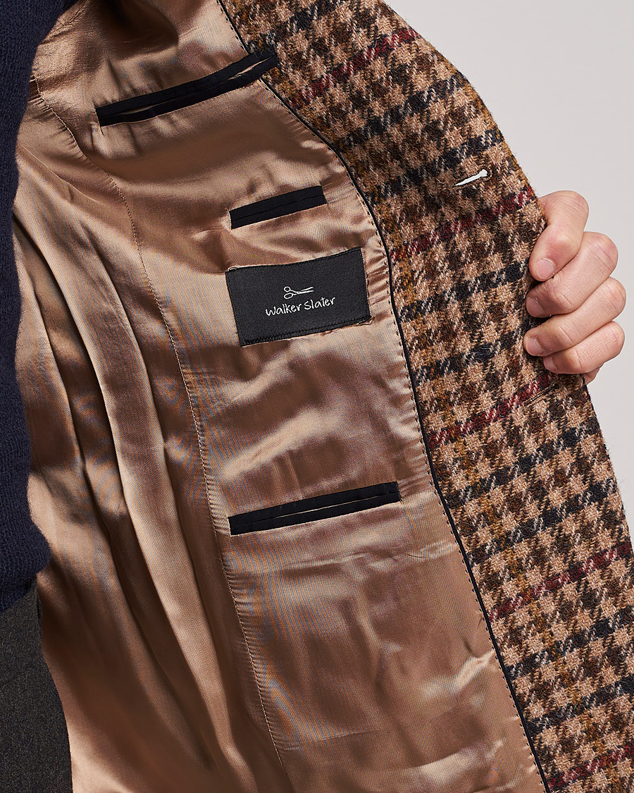 Herr | Kavajer | Walker Slater | Edward Harris Checked Tweed Blazer Beige