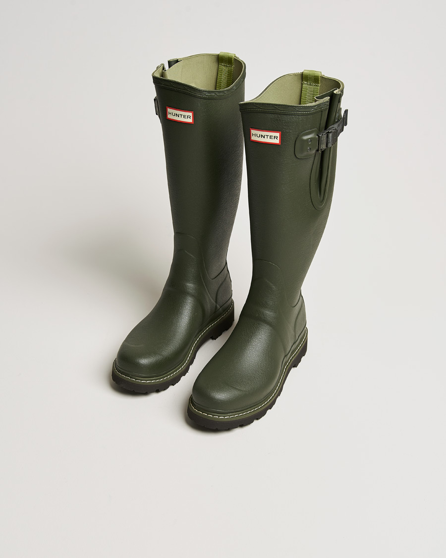 Herr | | Hunter Boots | Balmoral Commando Sole Boot Dark Olive