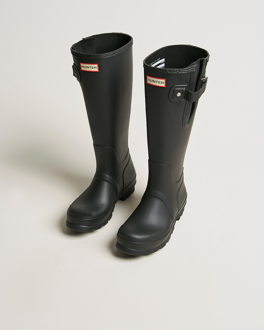 Herr | Galoscher & Gummistövlar | Hunter Boots | Hunter Original Tall Side Adjustable Boot Black