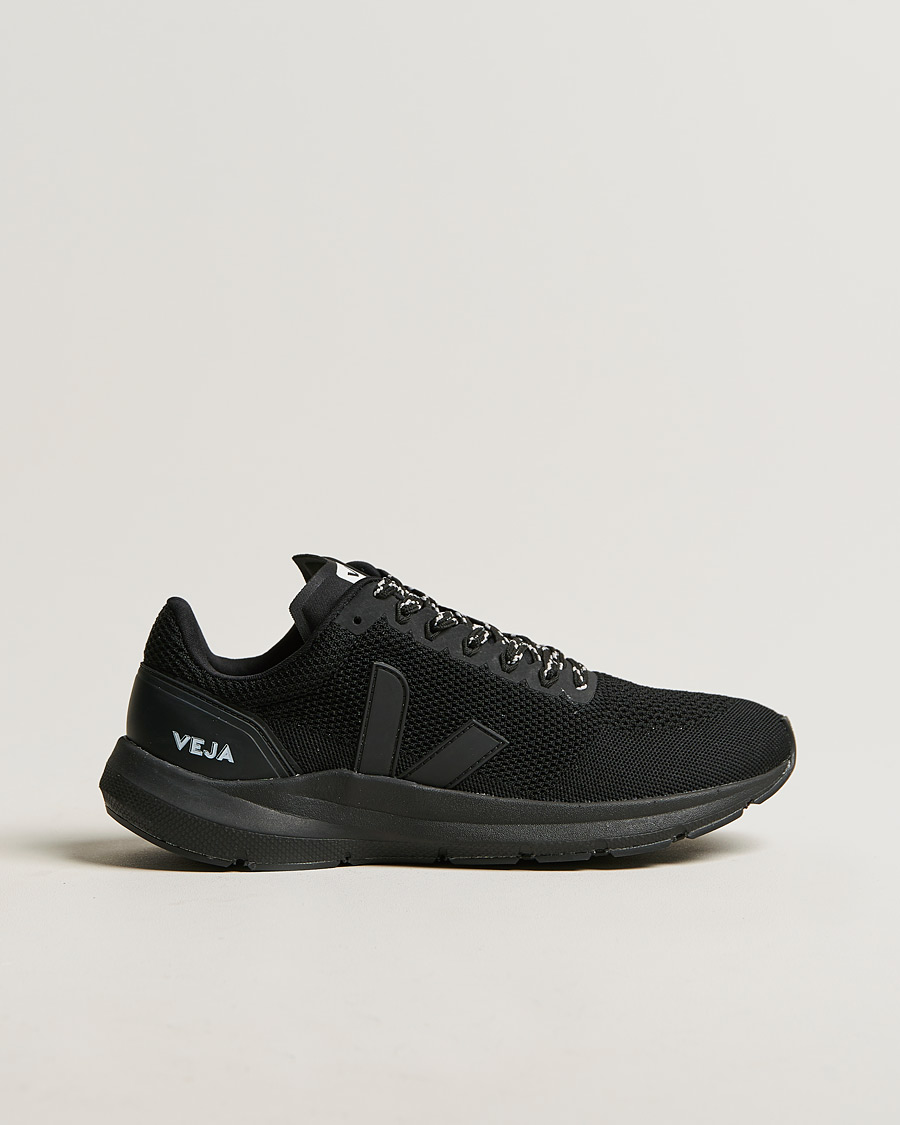 Herr | Veja Marlin V-Knit Running Sneaker Full Black | Veja | Marlin V-Knit Running Sneaker Full Black