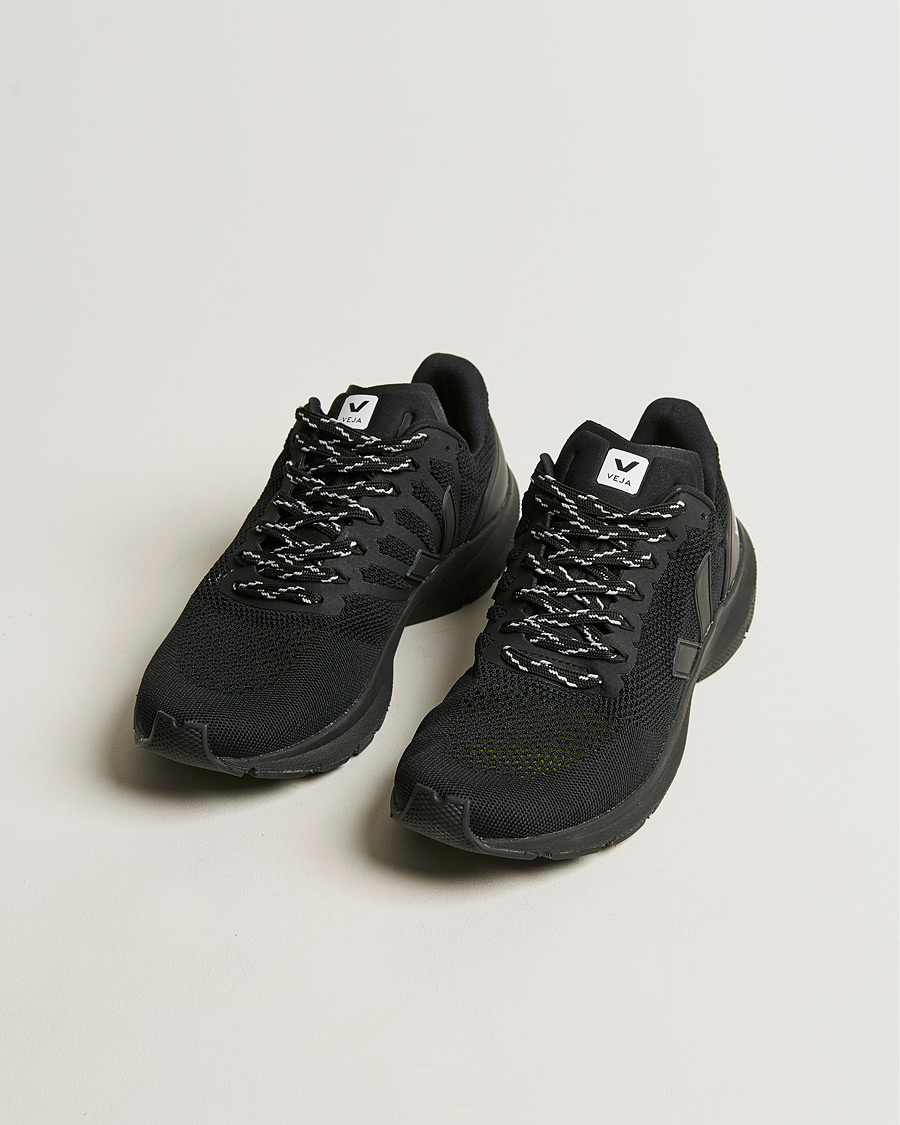 Herr | Veja Marlin V-Knit Running Sneaker Full Black | Veja | Marlin V-Knit Running Sneaker Full Black