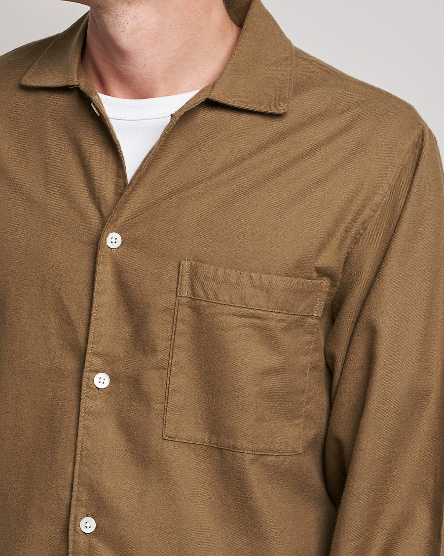 Herr | Pyjamas & Morgonrockar | Tekla | Flannel Pyjama Shirt Moss