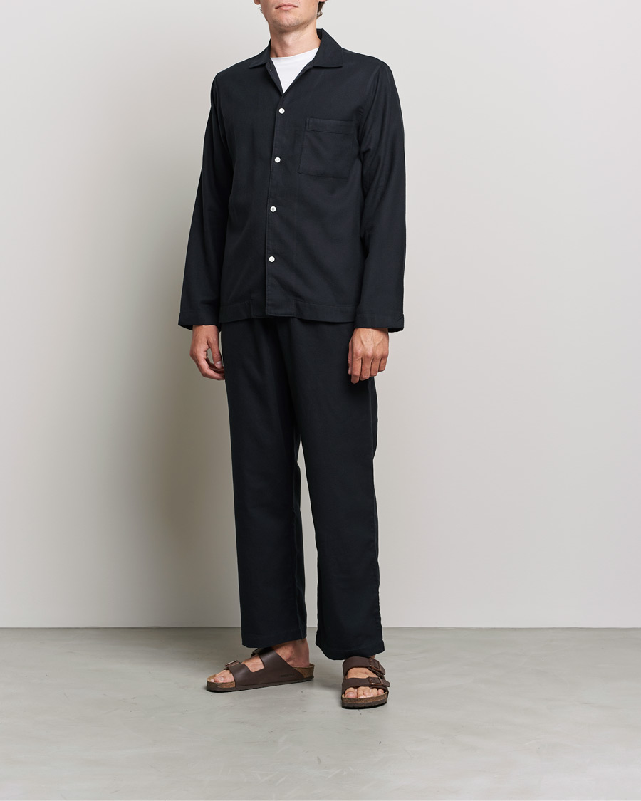 Herr | Pyjamas & Morgonrockar | Tekla | Flannel Pyjama Pants Lucid Black