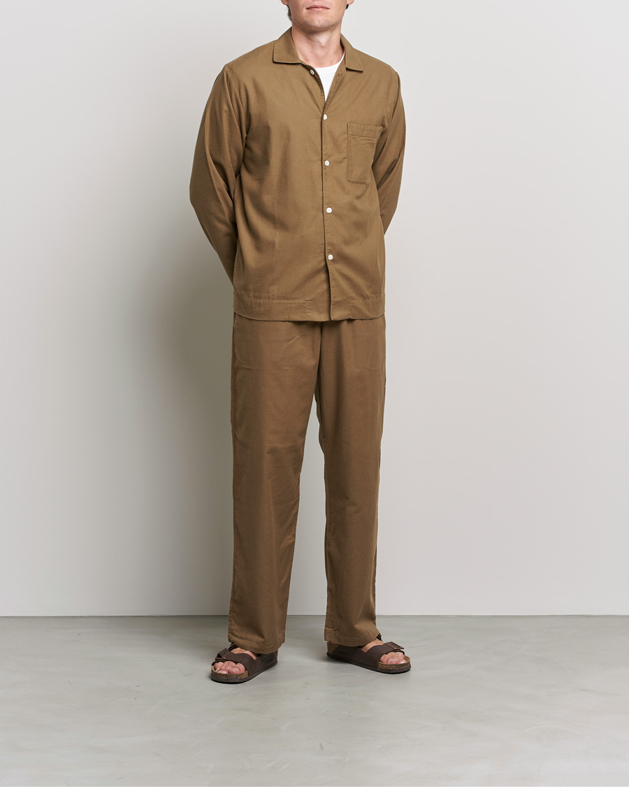 Herr | Pyjamas | Tekla | Flannel Pyjama Pants Moss