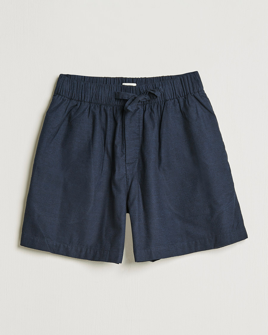 Herr | Pyjamas & Morgonrockar | Tekla | Flannel Pyjama Shorts Midnight Blue
