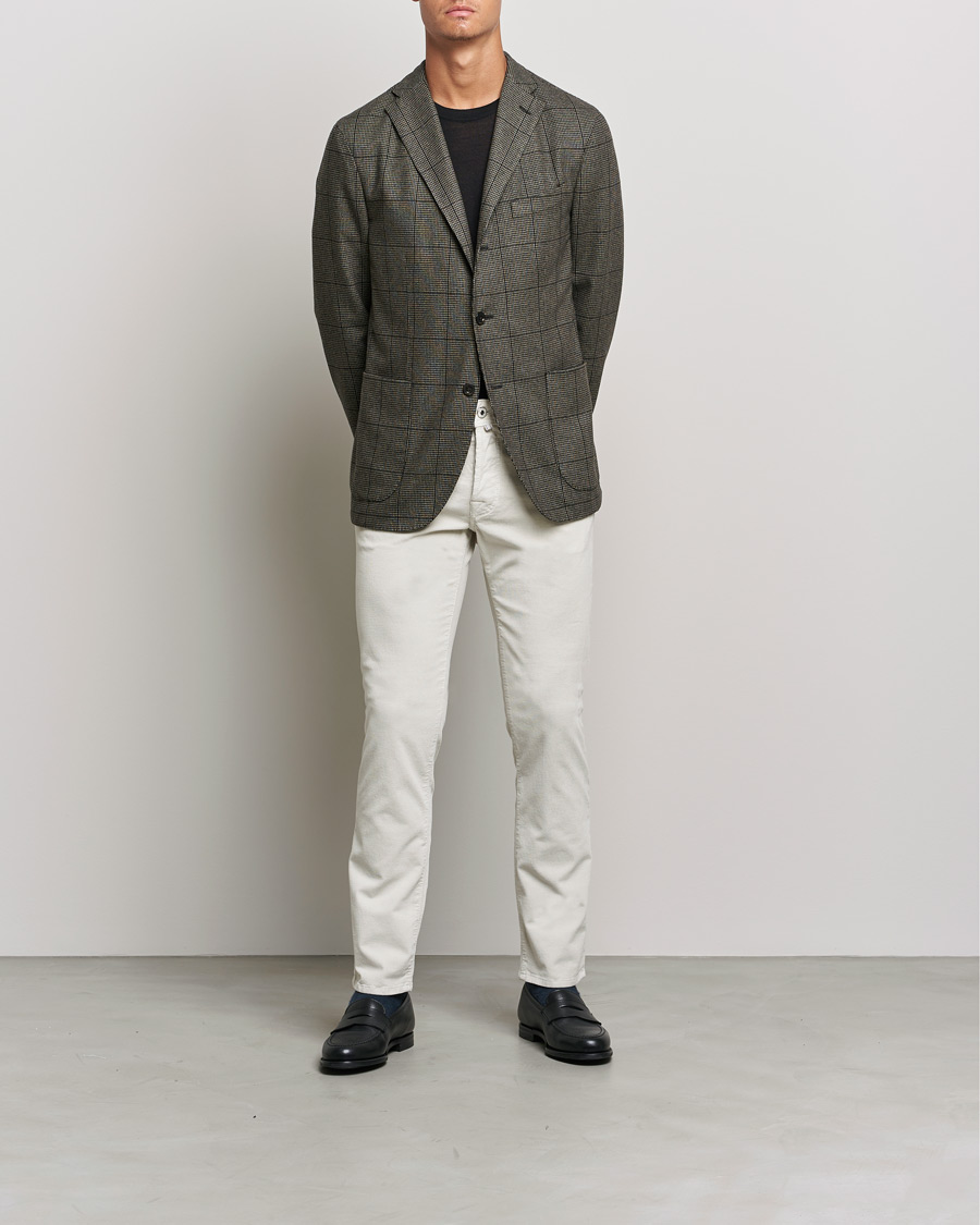 Herr | 5-ficksbyxor | Jacob Cohën | Bard 5-Pocket Corduroy Trousers Off White